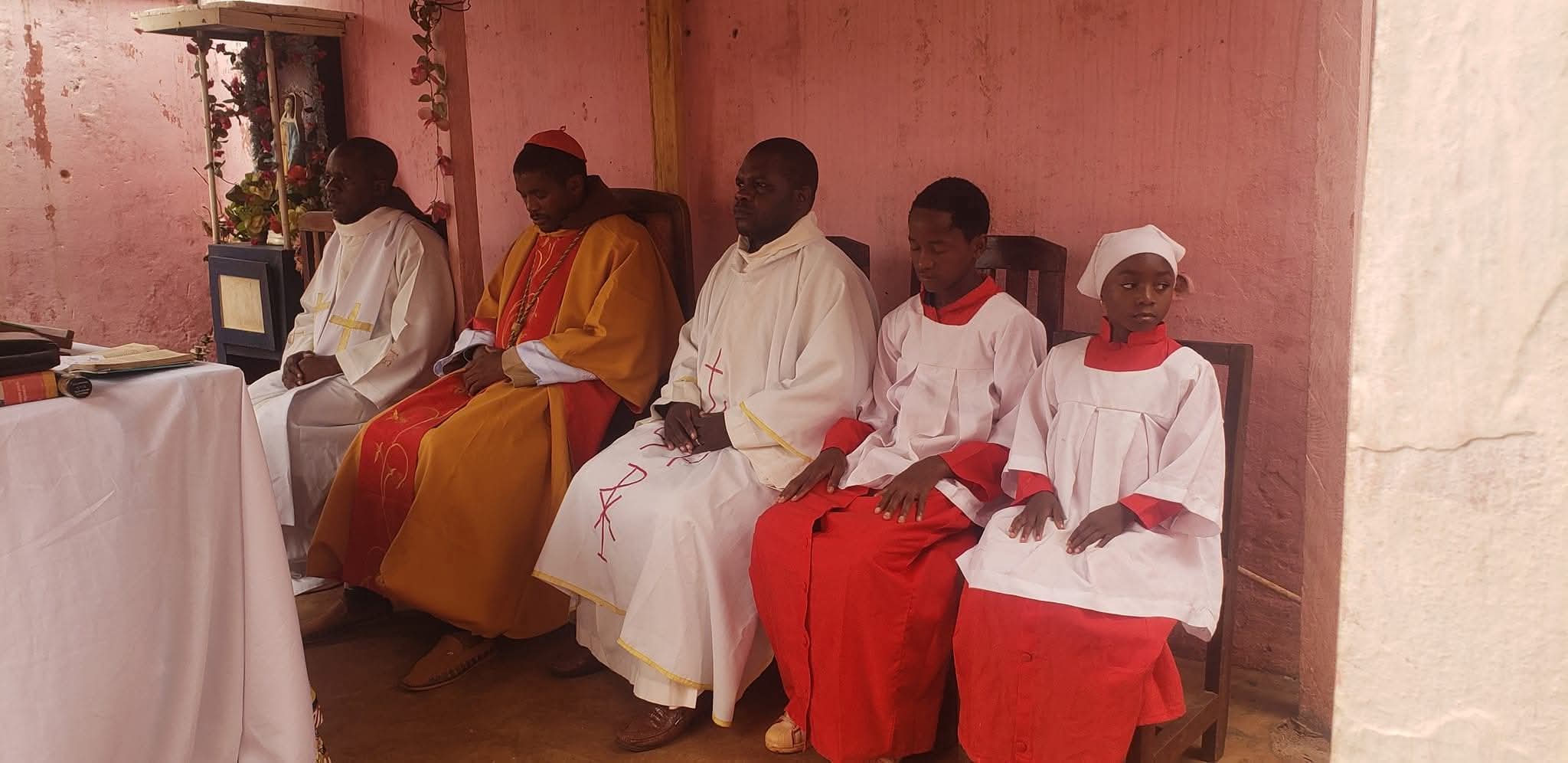 Clergy and altar servers of the Autonomous Missionary Province of Cameroon and Central Africa